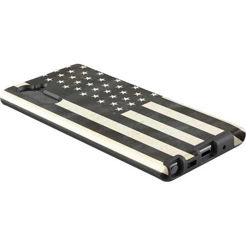 Black & White USA Flag Galaxy Note 10 Pro Case
